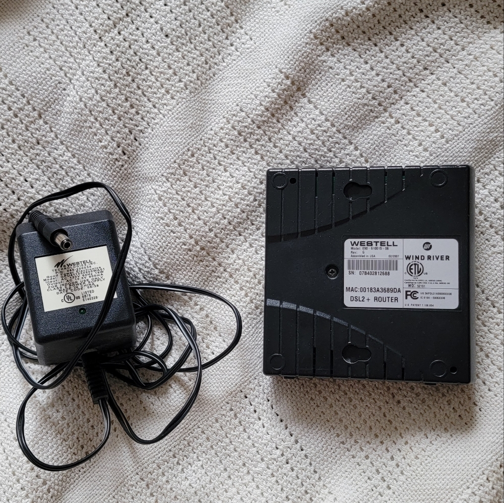 WESTELL 6100 E90-610015-06 DSL Internet Router -AC Power - Picture 5 of 9